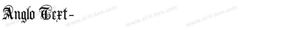 Anglo Text字体转换